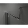 Mexen Velar Duo Schiebetür Dusche 150 cm, transparent, gebürstetes Gun Gray - 871-150-000-02-66