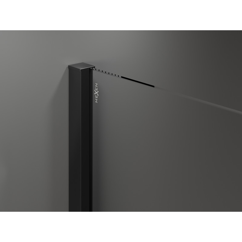 Mexen Velar Duo Duschschiebetüren 140 cm, transparent, schwarz - 871-140-000-02-70