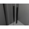 Mexen Velar Duo Schiebetür Duschtür 150 cm, transparent, schwarz - 871-150-000-02-70