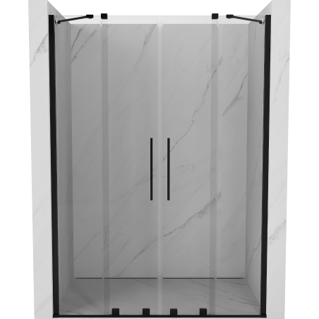 Mexen Velar Duo Schiebetür 160 cm, transparent, schwarz - 871-160-000-02-70