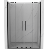 Mexen Velar Duo Schiebetür 160 cm, transparent, schwarz - 871-160-000-02-70