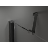 Mexen Velar Duo Schiebetür 160 cm, transparent, schwarz - 871-160-000-02-70