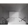Mexen Velar Duo Schiebetüren 200 cm, transparent, gebürstetes gun gray - 871-200-000-02-66