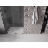 Mexen Velar Schiebetür Dusche 100 cm, transparent, gebürstet Gun Grau - 871-100-000-01-66