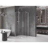 Mexen Velar Duo Schiebeduschkabine 80 x 80 cm, transparent, Chrom - 871-080-080-02-01