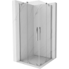 Mexen Velar Duo Schiebeduschkabine 90 x 90 cm, transparent, Chrom - 871-090-090-02-01