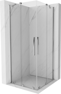 Mexen Velar Duo Schiebeduschkabine 90 x 90 cm, transparent, Chrom - 871-090-090-02-01