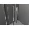 Mexen Velar Duo Duschkabine, verschiebbar, 100 x 100 cm, transparent, Chrom - 871-100-100-02-01
