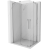 Mexen Velar Duo Duschkabine Schiebetür 90 x 80 cm, transparent, Chrom - 871-090-080-02-01