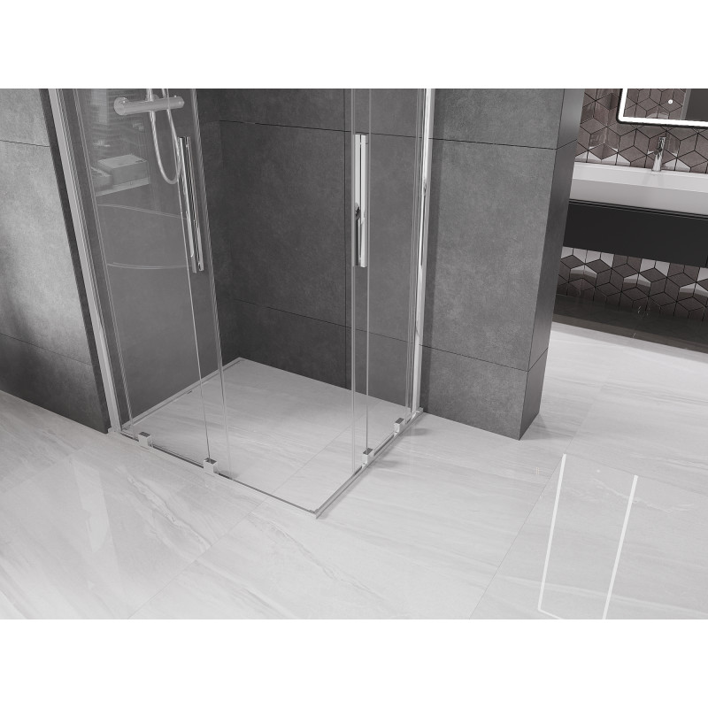 Mexen Velar Duo Schiebeduschkabine 100 x 90 cm, transparent, Chrom - 871-100-090-02-01