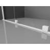 Mexen Velar Duo Schiebeduschkabine 80 x 80 cm, transparent, weiß - 871-080-080-02-20