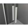 Mexen Velar Duo Schiebeduschkabine 80 x 80 cm, transparent, weiß - 871-080-080-02-20