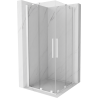 Mexen Velar Duo Duschkabine Schiebetür 90 x 90 cm, transparent, weiß - 871-090-090-02-20