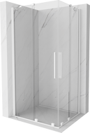 Mexen Velar Duo Duschkabine verschiebbar 100 x 90 cm, transparent, weiß - 871-100-090-02-20