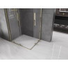 Mexen Velar Duo Duschkabine Schiebetür 90 x 80 cm, transparent, gold - 871-090-080-02-50