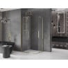 Mexen Velar Duo Schiebeduschkabine 90 x 80 cm, transparent, gold - 871-090-080-02-50