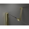 Mexen Velar Duo Schiebetür-Duschkabine 100 x 90 cm, transparent, gold - 871-100-090-02-50