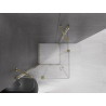 Mexen Velar Duo Duschkabine Schiebetür 100 x 100 cm, transparent, gold - 871-100-100-02-50