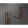 Mexen Velar Duo Schiebeduschkabine 90 x 90 cm, transparent, Roségold - 871-090-090-02-60