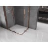 Mexen Velar Duo Schiebedusche 90 x 80 cm, transparent, Roségold - 871-090-080-02-60