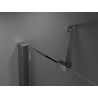 Mexen Velar Duo Schiebeduschkabine 100 x 100 cm, transparent, gebürstet gun gray - 871-100-100-02-66