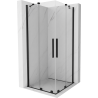 Mexen Velar Duo Schiebeduschkabine 80 x 80 cm, transparent, schwarz - 871-080-080-02-70