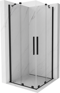 Mexen Velar Duo Schiebeduschkabine 80 x 80 cm, transparent, schwarz - 871-080-080-02-70