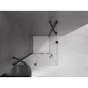 Mexen Velar Duo Duschkabine schiebbar 100 x 100 cm, transparent, schwarz - 871-100-100-02-70