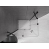 Mexen Velar Duo Duschkabine Schiebetür 90 x 80 cm, transparent, schwarz - 871-090-080-02-70