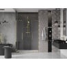 Mexen Velar Duo Schiebetür Dusche 140 cm, transparent, gold - 871-140-000-02-50