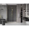 Mexen Velar Duo Schiebetür Dusche 140 cm, transparent, gold - 871-140-000-02-50