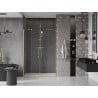 Mexen Velar Duo Schiebetür 140 cm, transparent, gebürstet gold - 871-140-000-02-55