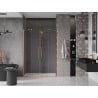Mexen Velar Duo Schiebetüren 160 cm, transparent, gebürstetes Kupfer - 871-160-000-02-65