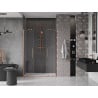 Mexen Velar Duo Schiebetüren 160 cm, transparent, gebürstetes Kupfer - 871-160-000-02-65