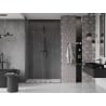Mexen Velar Duo Schiebetüren 160 cm, transparent, gebürstetes Gun Gray - 871-160-000-02-66
