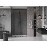 Mexen Velar Duo Duschschiebetüren 140 cm, transparent, schwarz - 871-140-000-02-70