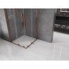 Mexen Velar Duo Schiebeduschkabine 100 x 100 cm, transparent, Roségold - 871-100-100-02-60