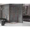 Mexen Velar Duo Schiebeduschkabine 100 x 100 cm, transparent, Roségold - 871-100-100-02-60
