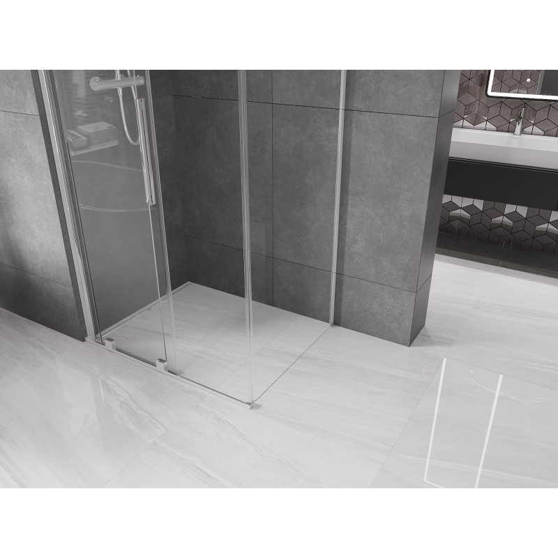 Mexen Velar Duschkabine Schiebetür 90 x 85 cm, transparent, Chrom - 871-090-085-01-01