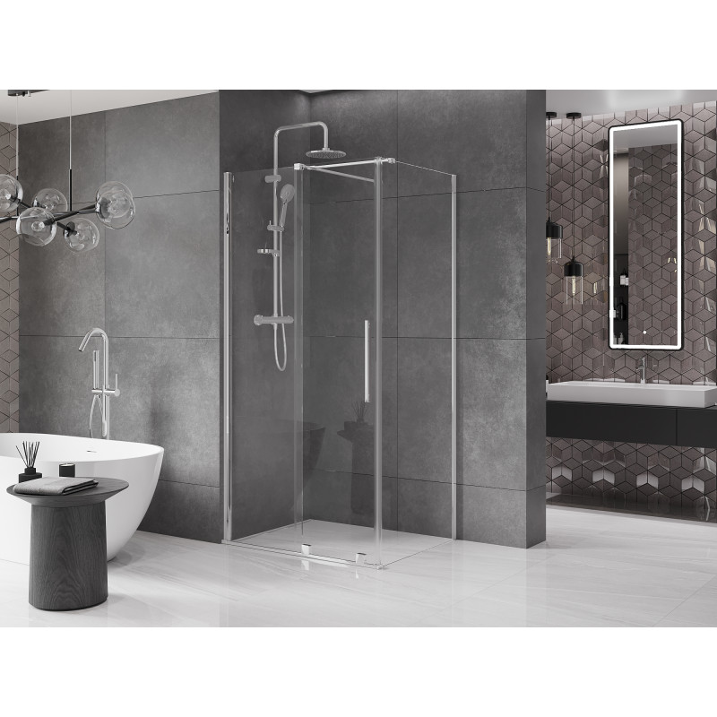 Mexen Velar Schiebeduschkabine 120 x 110 cm, transparent, Chrom - 871-120-110-01-01