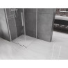 Mexen Velar Duschkabine verschiebbar 100 x 100 cm, transparent, Chrom - 871-100-100-01-01