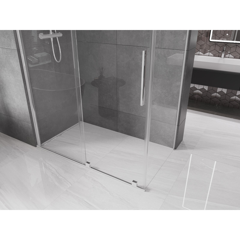 Mexen Velar Schiebeduschkabine 160 x 85 cm, transparent, chrom - 871-160-085-01-01