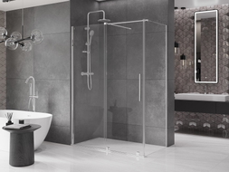 Mexen Velar Duschkabine Schiebetür 160 x 90 cm, transparent, Chrom - 871-160-090-01-01