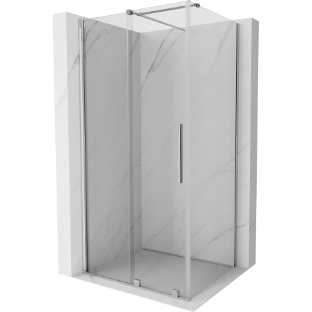 Mexen Velar Duschkabine Schiebetür 120 x 75 cm, transparent, Chrom - 871-120-075-01-01