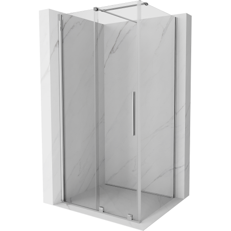 Mexen Velar Duschkabine mit Schiebetür 130 x 80 cm, transparent, Chrom - 871-130-080-01-01