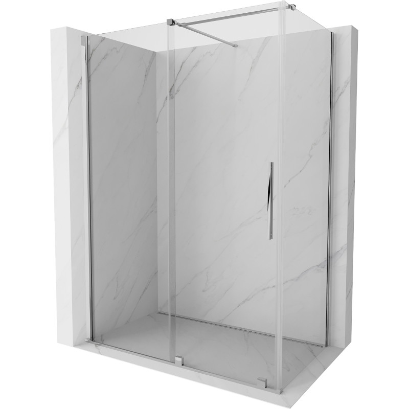 Mexen Velar Schiebetür-Duschkabine 160 x 85 cm, transparent, Chrom - 871-160-085-01-01