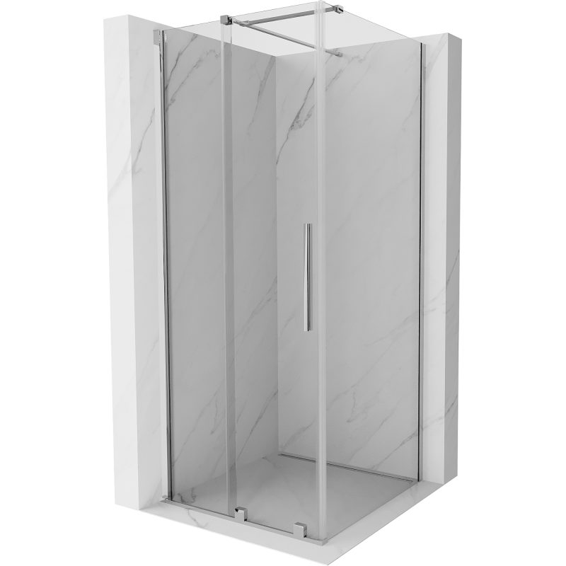 Mexen Velar Schiebeduschkabine 110 x 110 cm, transparent, Chrom - 871-110-110-01-01
