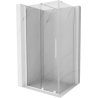Mexen Velar Schiebeduschkabine 100 x 75 cm, transparent, weiß - 871-100-075-01-20
