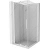 Mexen Velar Schiebeduschkabine 120 x 120 cm, transparent, weiß - 871-120-120-01-20