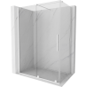 Mexen Velar Schiebeduschkabine 130 x 75 cm, transparent, weiß - 871-130-075-01-20